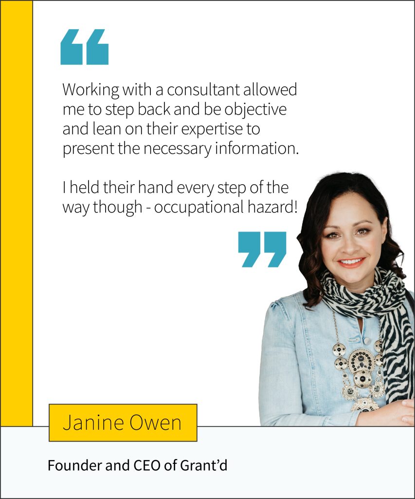 FundFindrs - Janine Owens (Grant'd) Quote