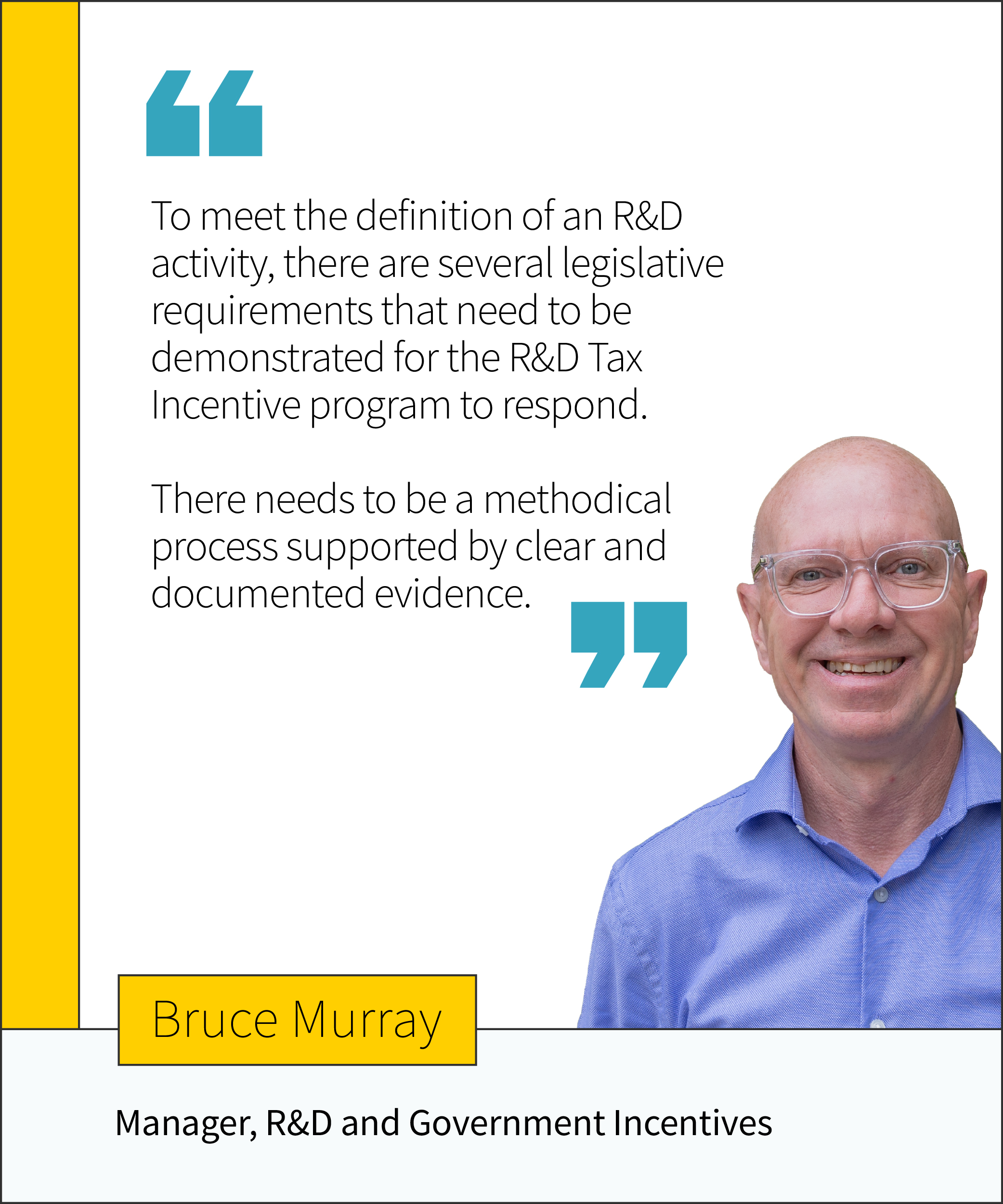 Bruce Murray, FundFindrs R&D consultant and former AusIndustry assessor, shares insights on R&D Tax Incentive misconceptions